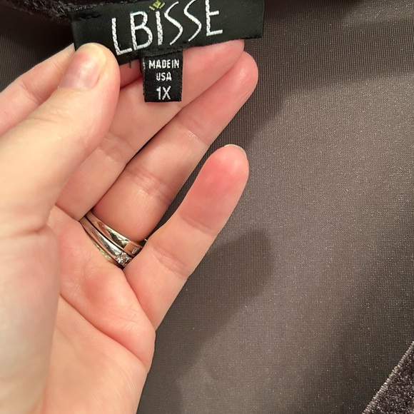 Elegant Velvet Wrap Dress - shimmery brownish/grey - Picture 4 of 4